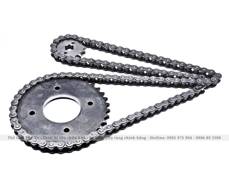 Bộ nhông xích quá cũ cũng là nguyên nhân dẫn đến tiếng kêu cạch cạch