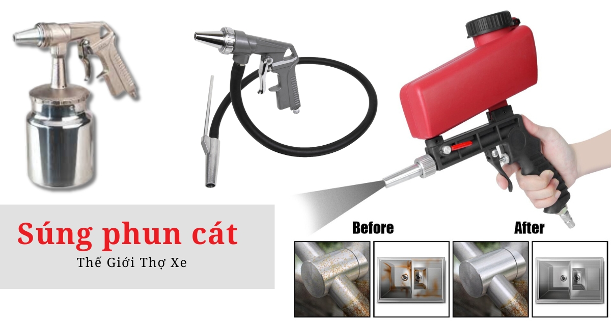 Súng phun cát cầm tay