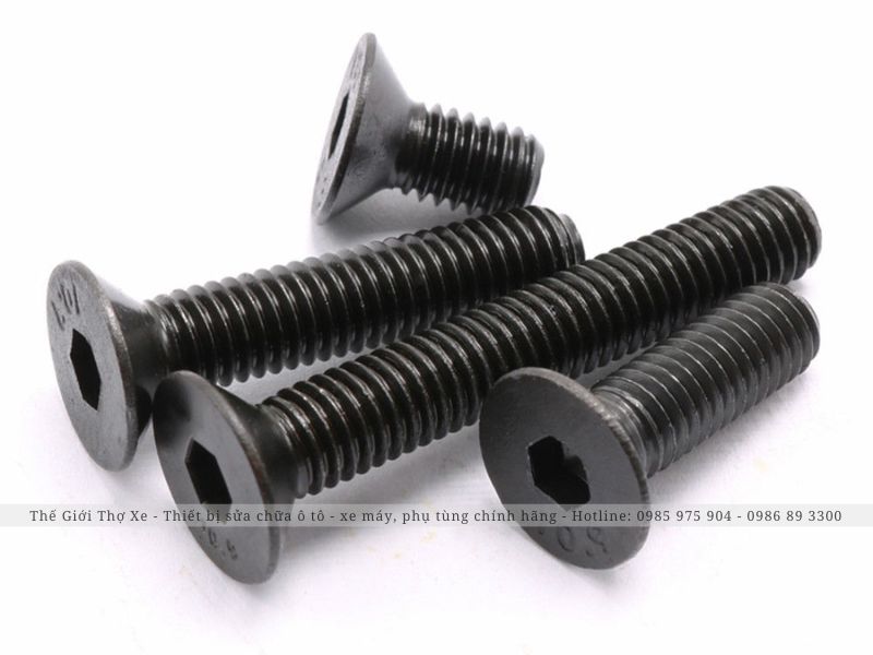 Ốc lục giác được thiết kế với đầu có lỗ lục giác