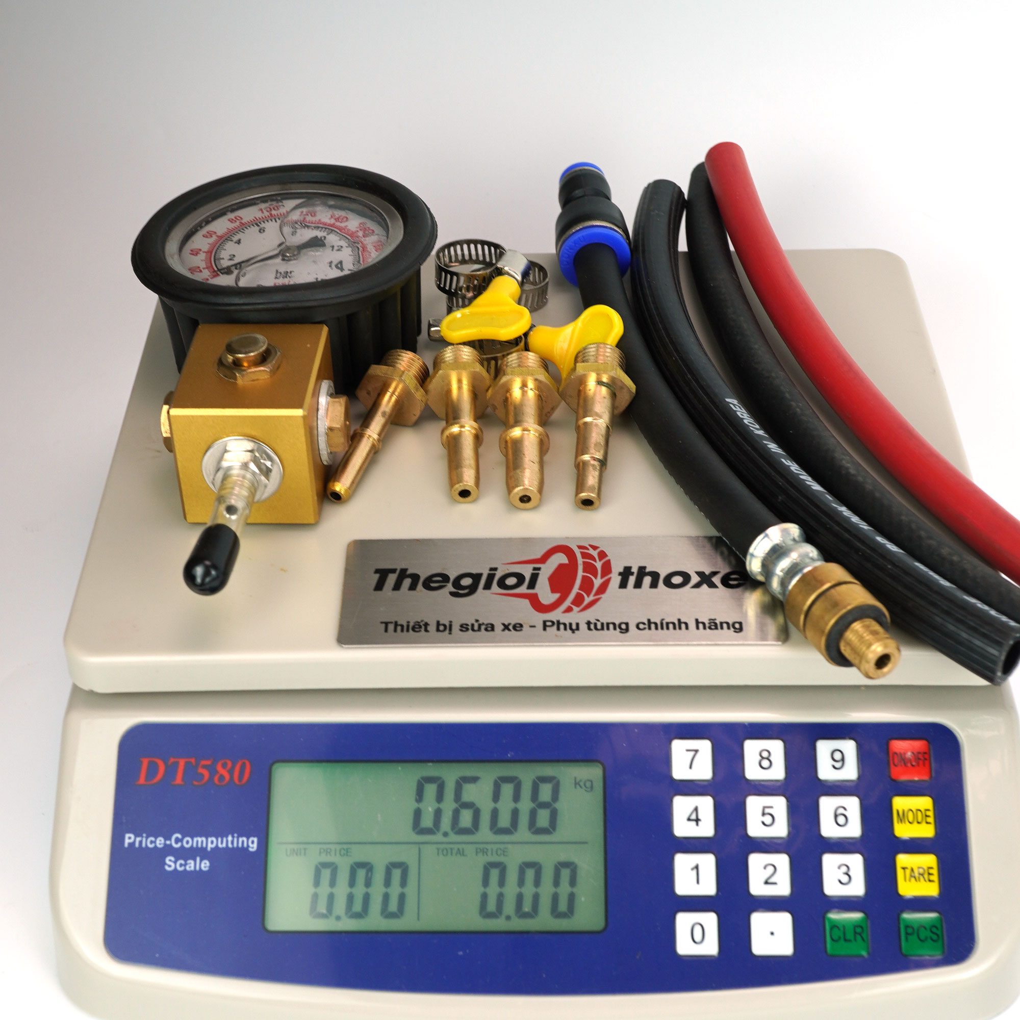 Bộ đo áp suất bơm xăng buồng đốt xe máy tại Thế Giới Thợ Xe