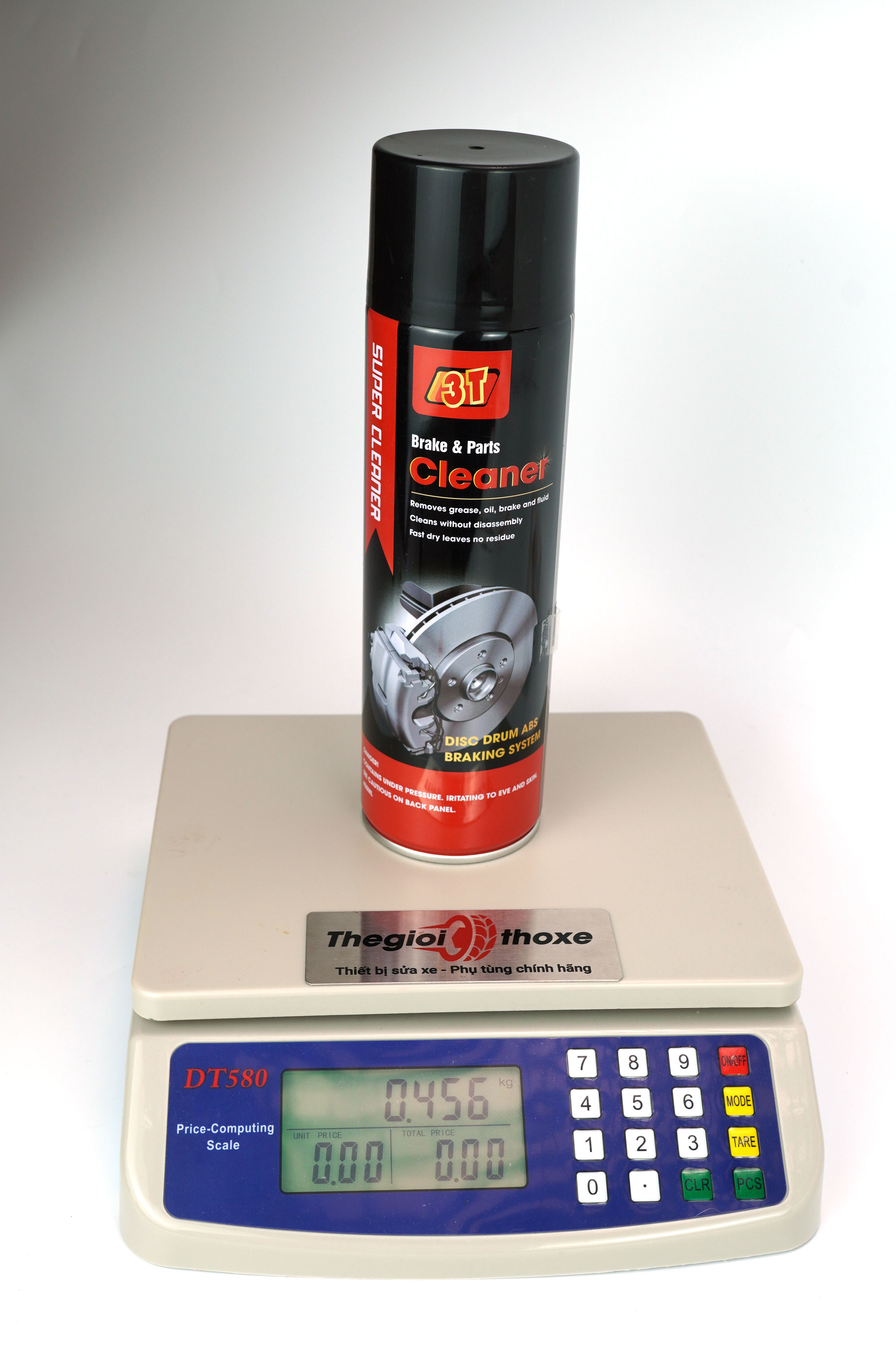 Trọng lượng chai xịt vệ sinh thắng đĩa 3T