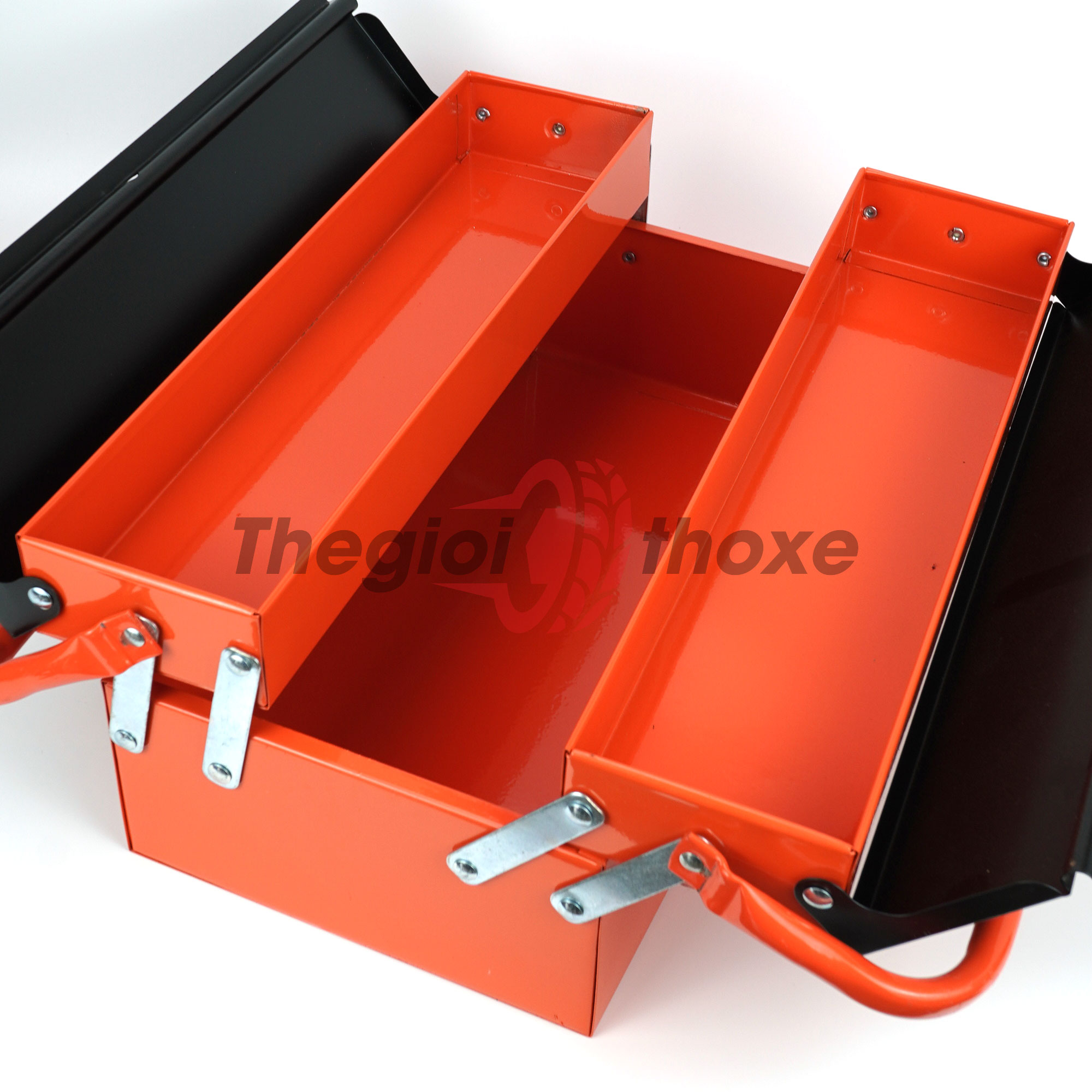 Thùng 2 tầng 3 ngăn khi mở ra