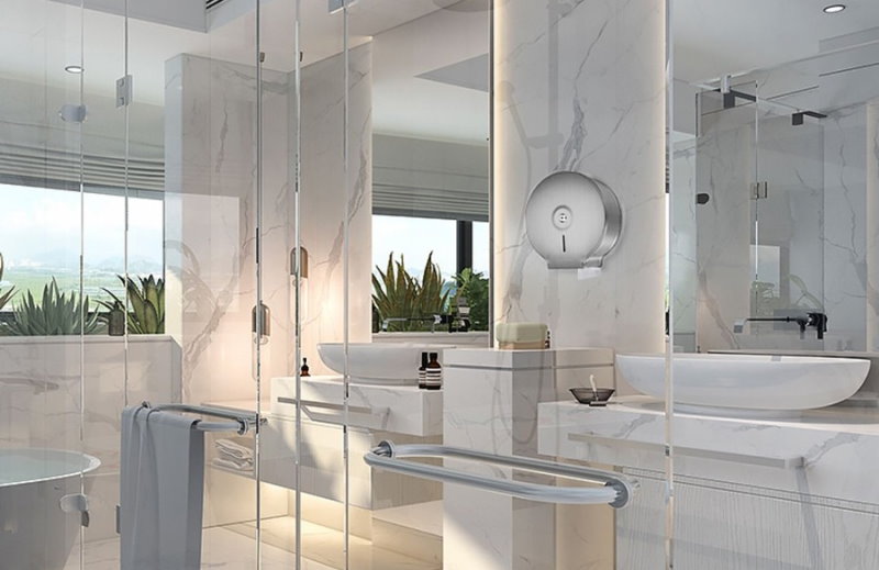 Sử dụng hộp đựng giấy inox trong nhà vệ sinh