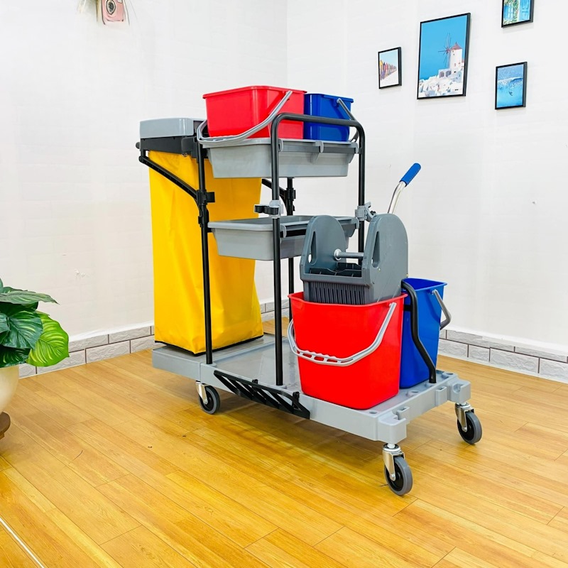 Xe đẩy vệ sinh bệnh viện 3 tầng