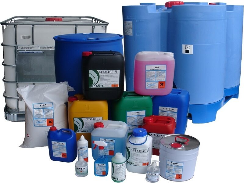 Các hóa chất vệ sinh công nghiệp phổ biến