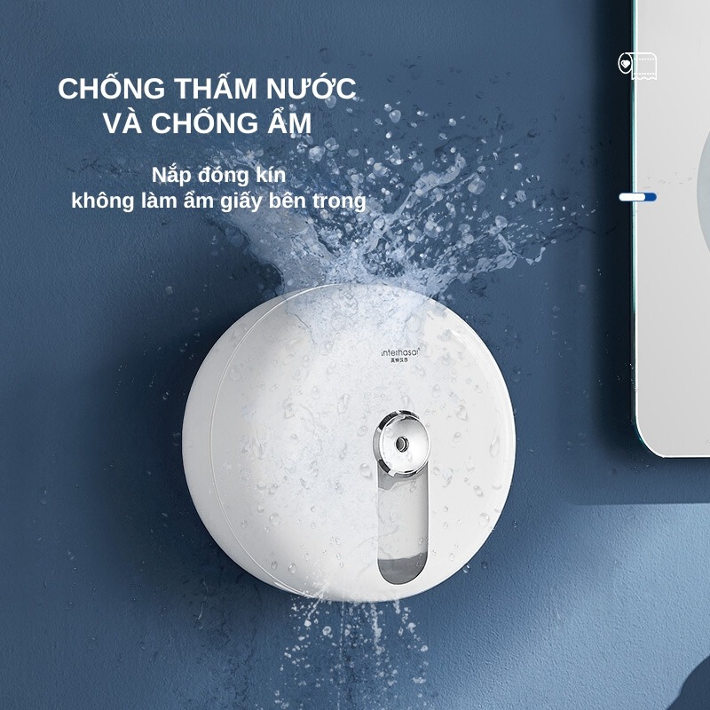 Hộp đựng giấy cuộn treo tường Interhasa HSD-E51013