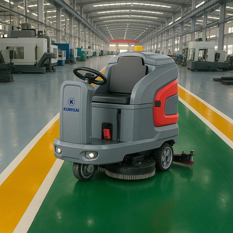 Ứng dụng của máy chà sàn nhà xưởng ngồi lái Kumisai KMS 138