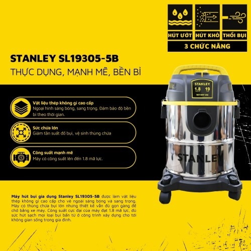 Tính năng vượt trội 3 trong 1 của Stanley SL19305-5B