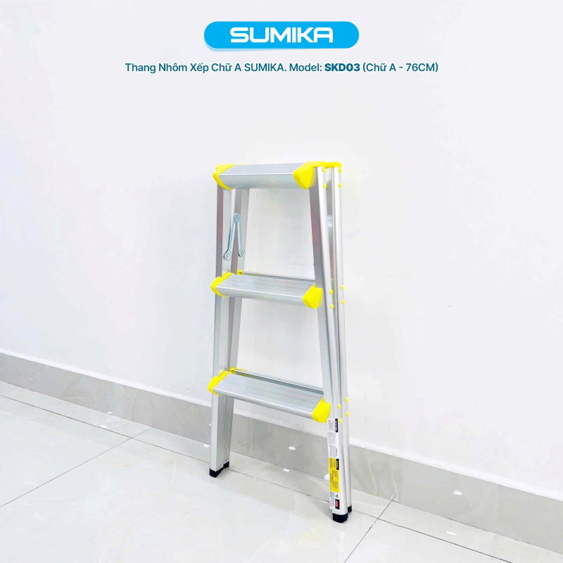 Thang nhôm xếp chữ A Sumika SKD-03cao 76cm