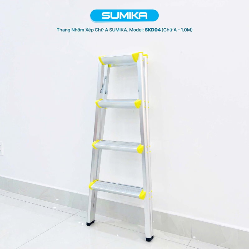 Thang nhôm xếp chữ A Sumika SKD-04 cao 1m