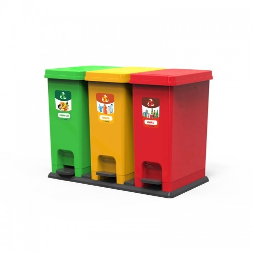 Thùng rác phân loại 3 ngăn Duy Tân