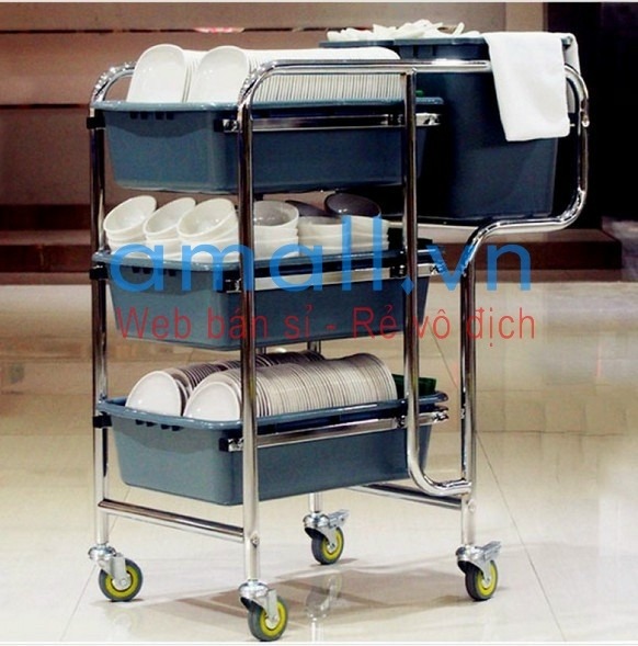 Xe thu gom chén dĩa nhà hàng AF08167