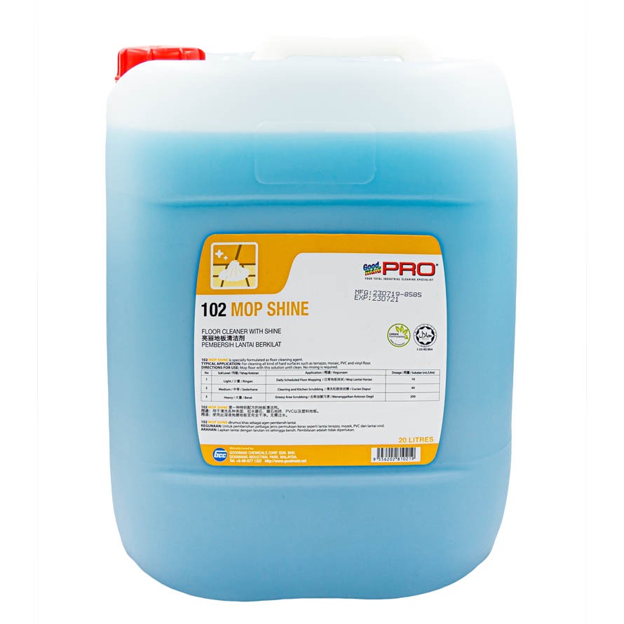 Dung dịch lau sàn tạo bóng Goodmaid Pro GMP 102 Mop Shine 20L