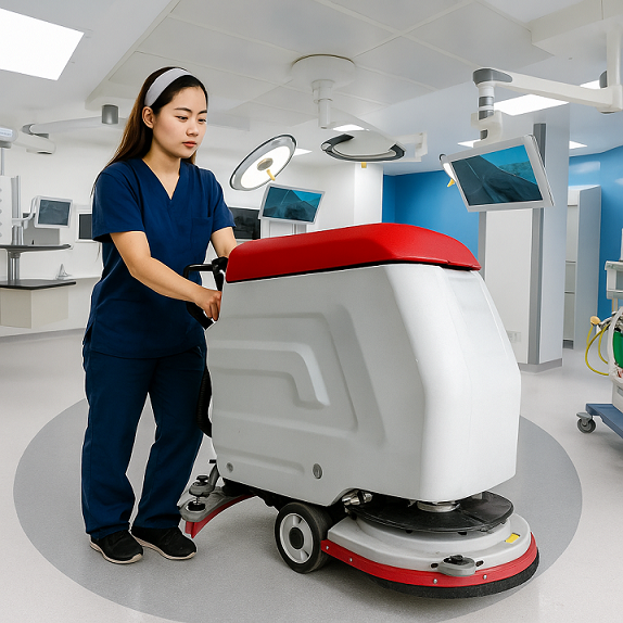 Máy chà sàn liên hợp đẩy tay AT500B