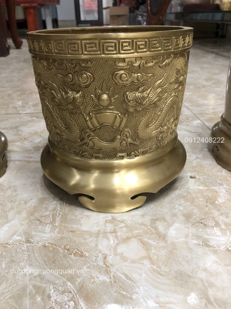 BỘ BA BÁT HƯƠNG BẰNG ĐỒNG VÀNG ĐƯỜNG KÍNH 16CM-18CM-16 CM