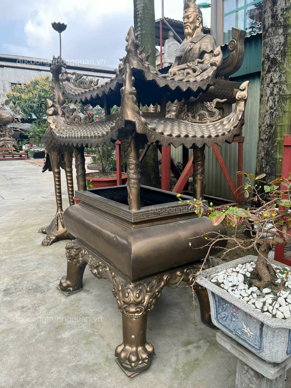 LƯ HOÁ SỚ BẰNG ĐỒNG ĐỎ CAO 1M07