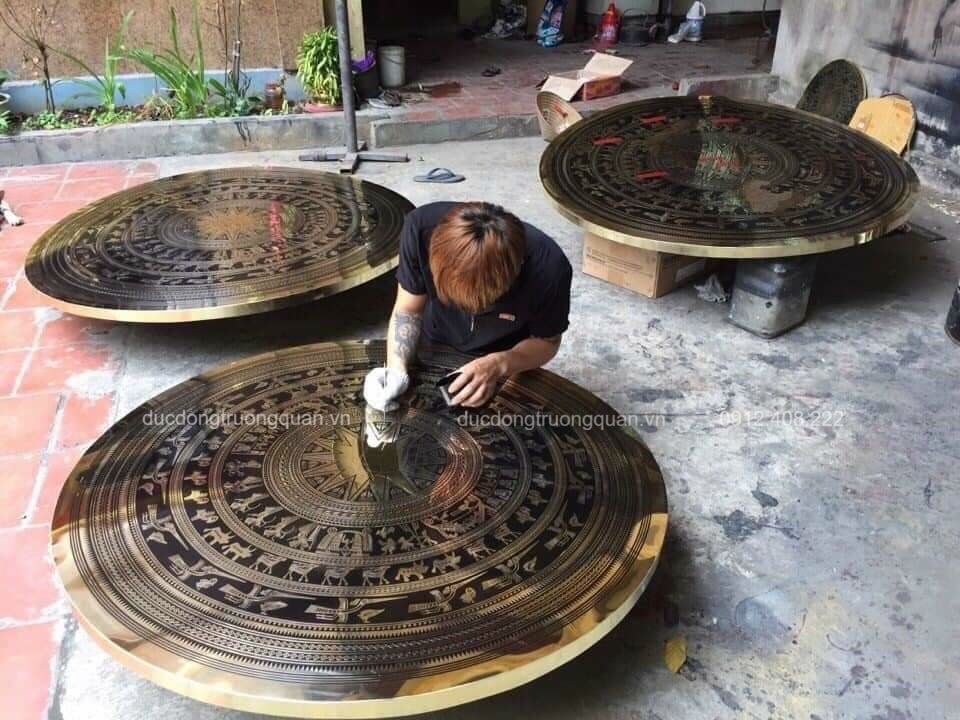 MẶT TRỐNG ĐỒNG ĂN MÒN  ĐƯỜNG KÍNH 80CM