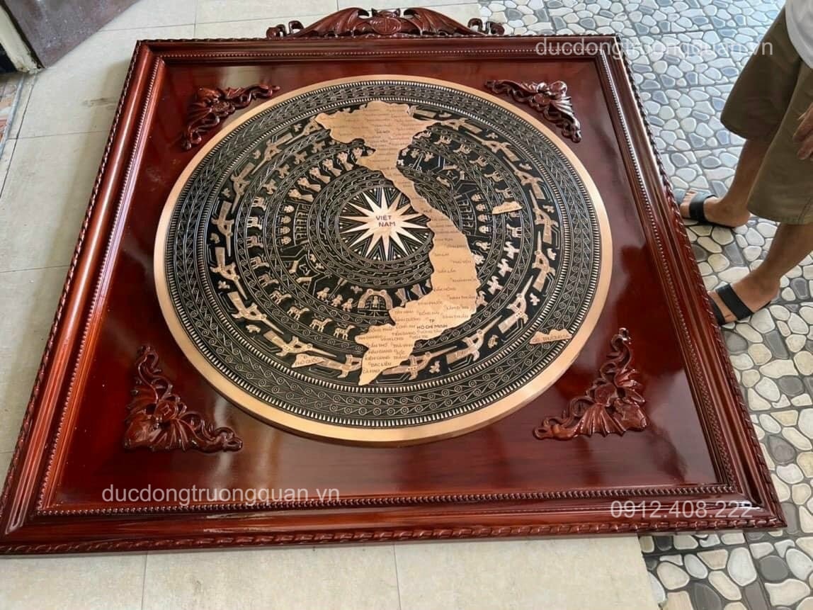 MẶT TRỐNG ĐỒNG HÌNH BẢN ĐỒ VIỆT NAM