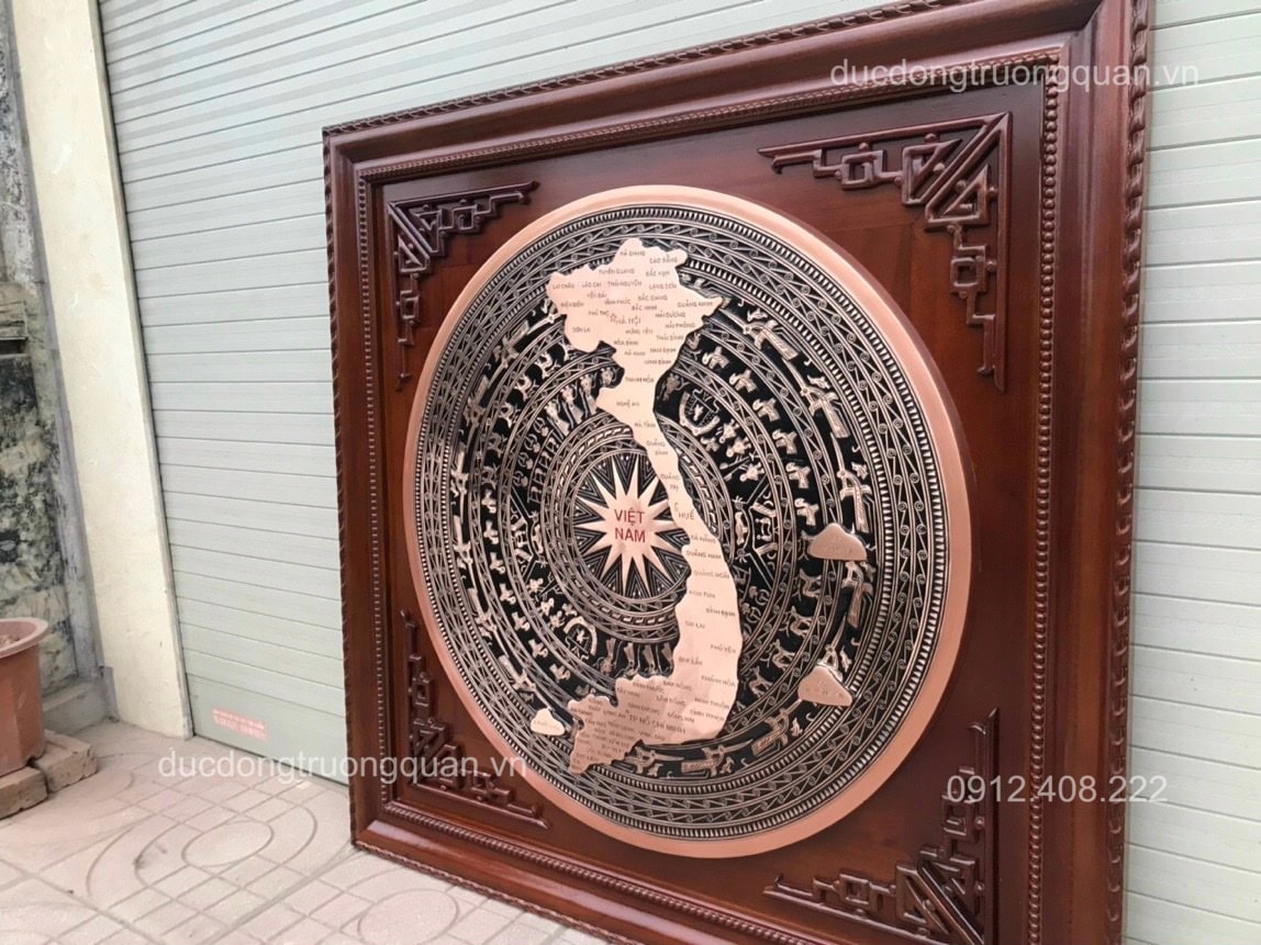 MẶT TRỐNG ĐỒNG HÌNH BẢN ĐỒ VIỆT NAM