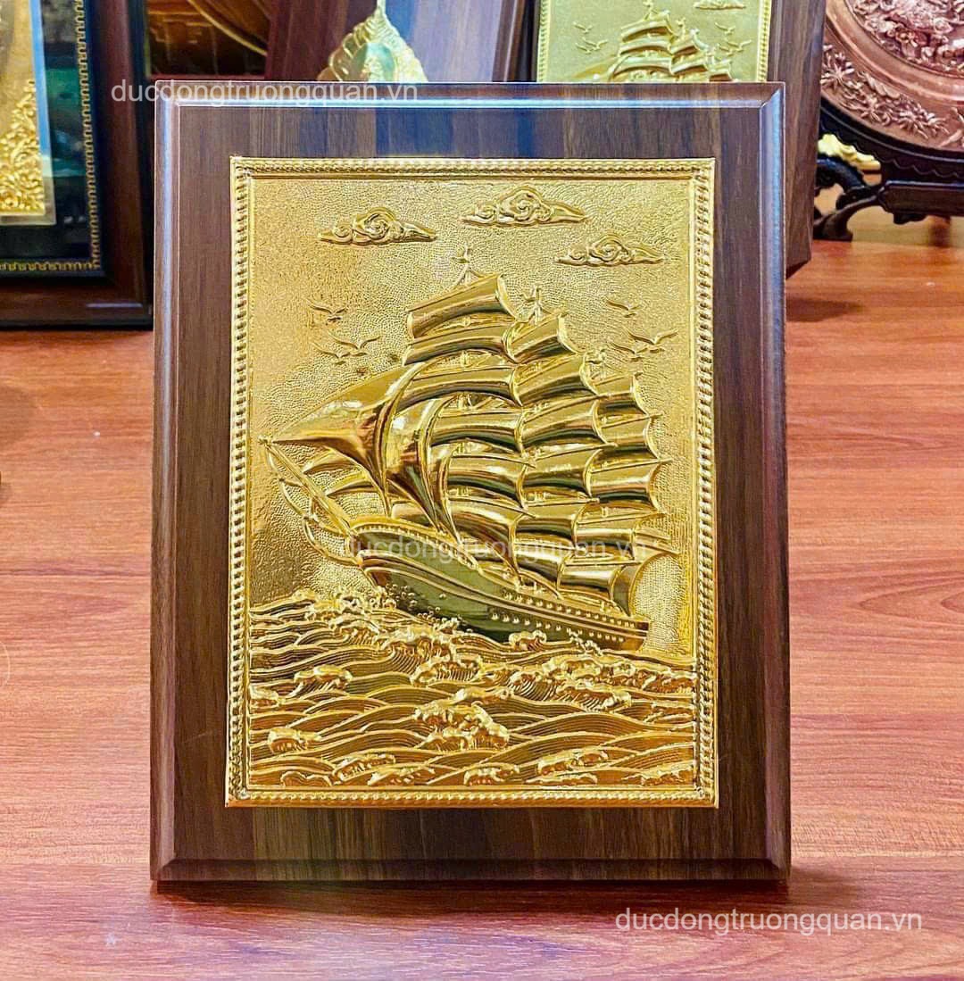 Tranh Thuận Buồm Xuôi Gió Dát Vàng 24k