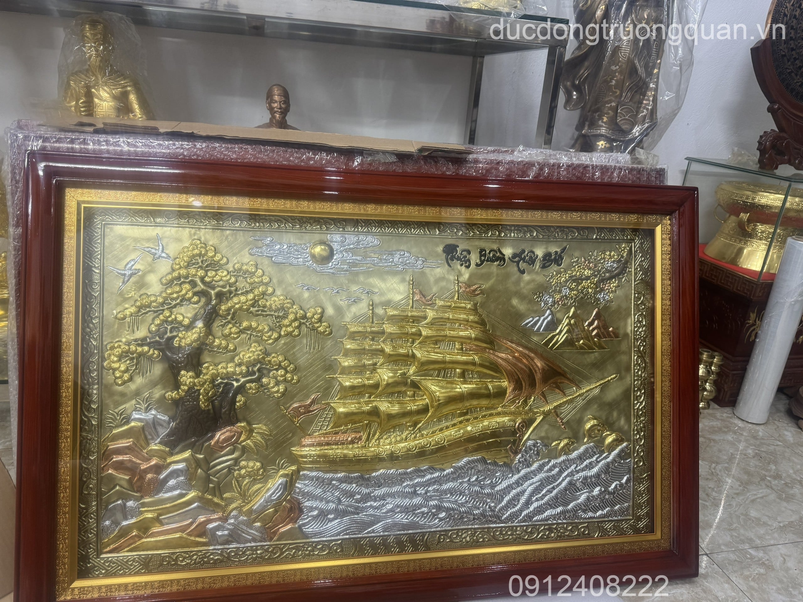 TRANH THUẬN BUỒM XUÔI GIÓ KÍCH THƯỚC 70CMX110CM