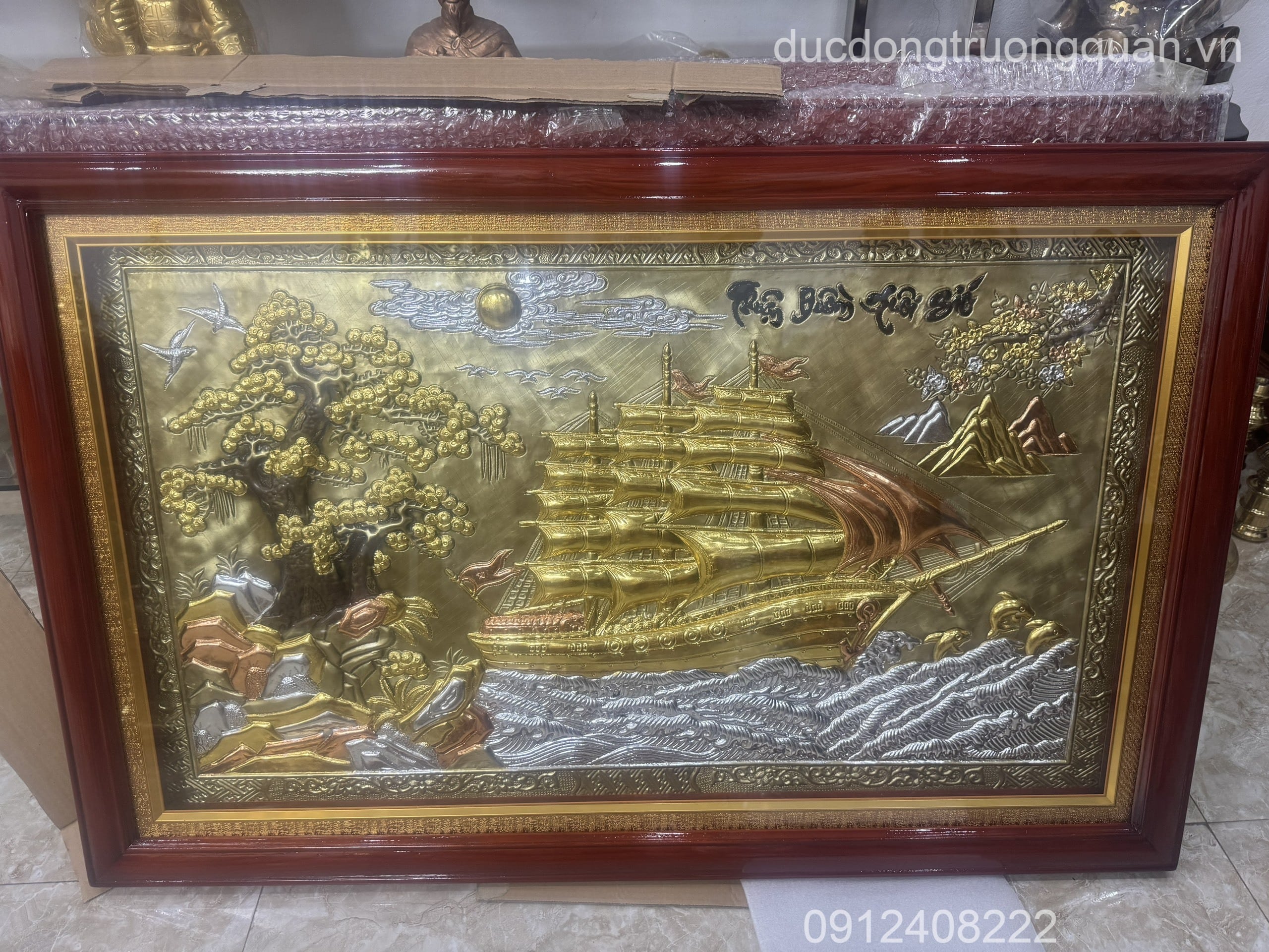 TRANH THUẬN BUỒM XUÔI GIÓ KÍCH THƯỚC 70CMX110CM