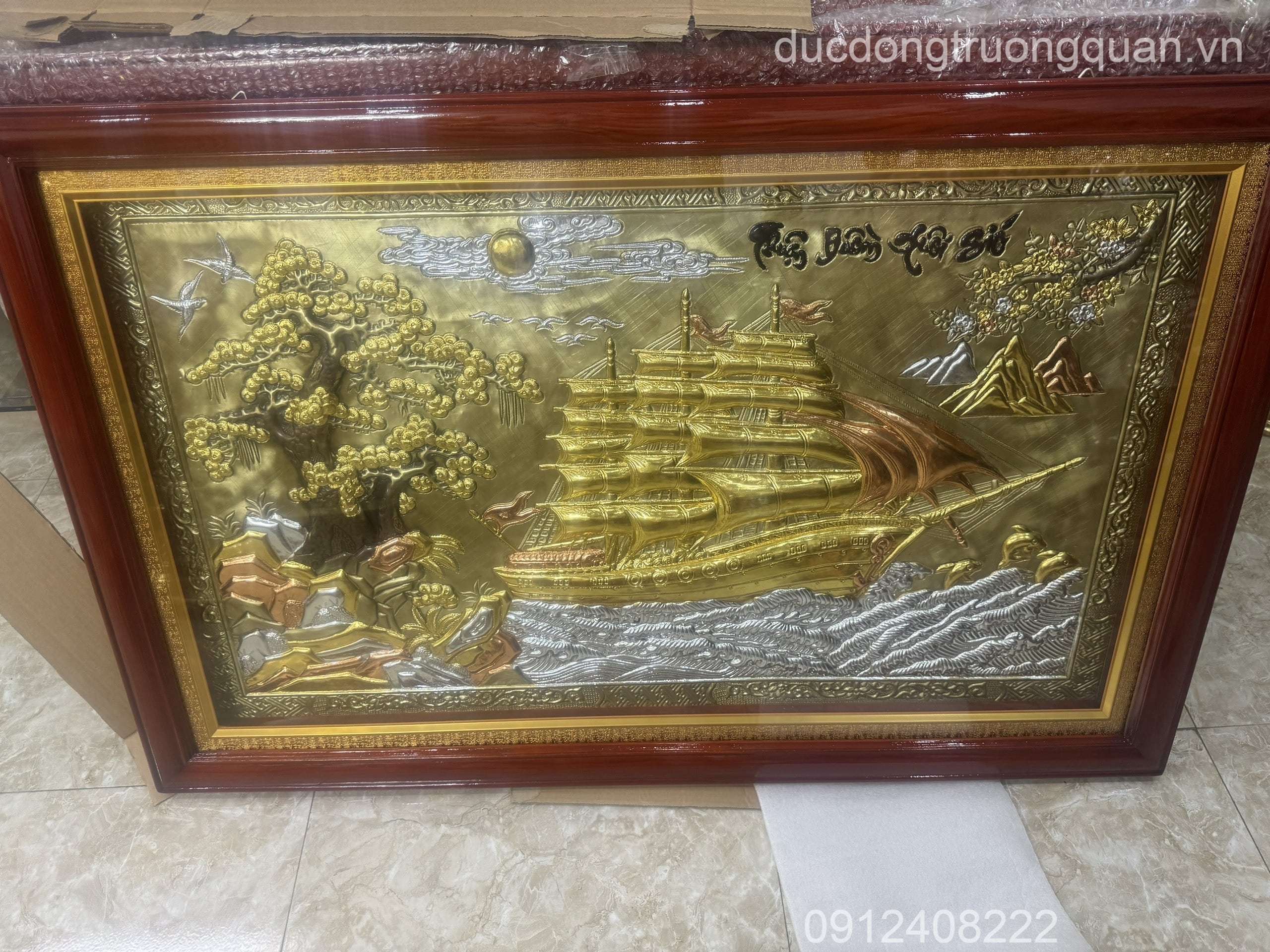 TRANH THUẬN BUỒM XUÔI GIÓ KÍCH THƯỚC 70CMX110CM