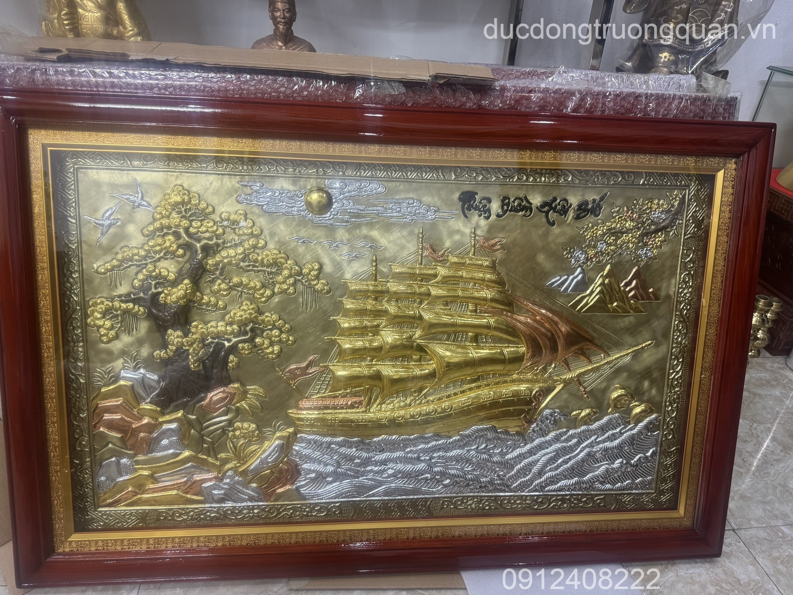 TRANH THUẬN BUỒM XUÔI GIÓ KÍCH THƯỚC 70CMX110CM