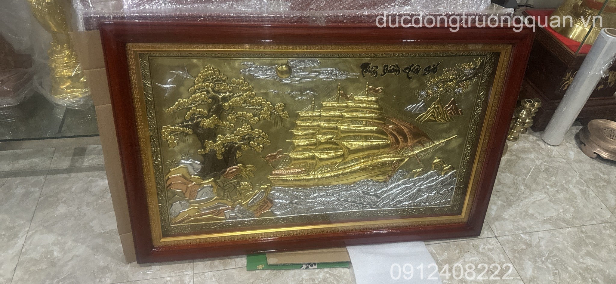 TRANH THUẬN BUỒM XUÔI GIÓ KÍCH THƯỚC 70CMX110CM