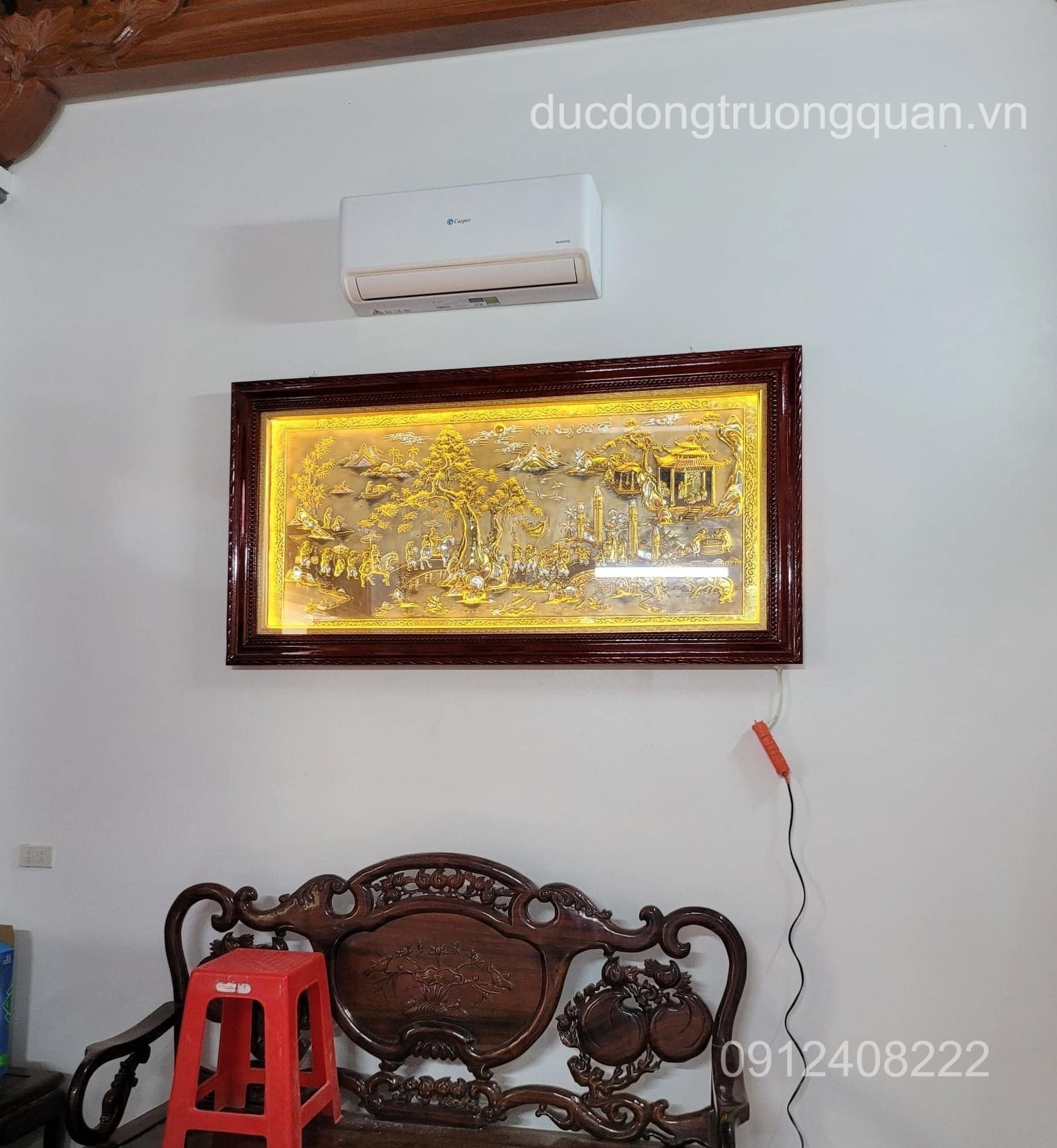 TRANH CỘI NGUỒN QUÊ HƯƠNG BẰNG ĐỒNG 1M2 X 2M3