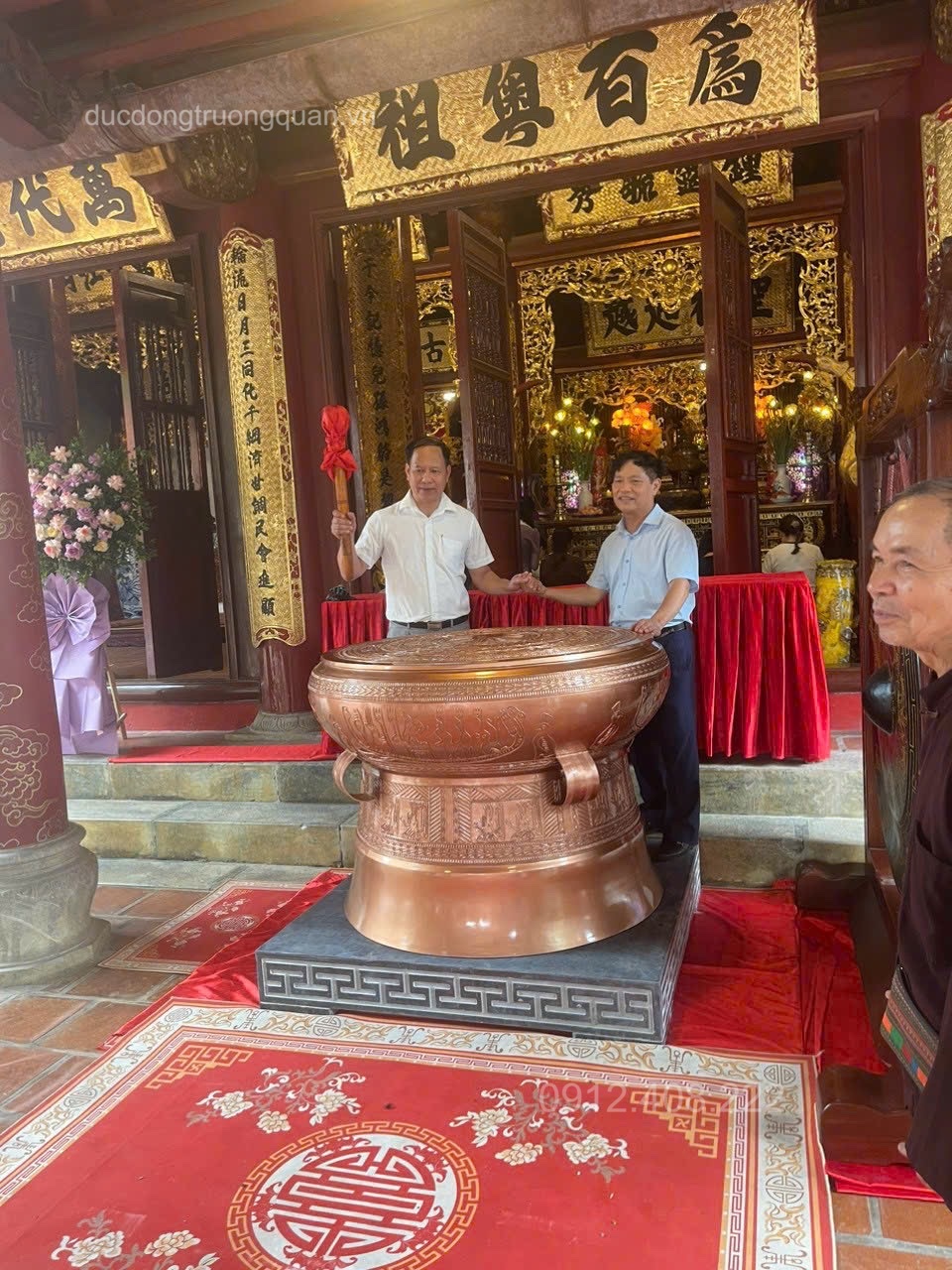 QUẢ TRỐNG ĐỒNG NGỌC LŨ 1M5 LÀM MÀU CỔ