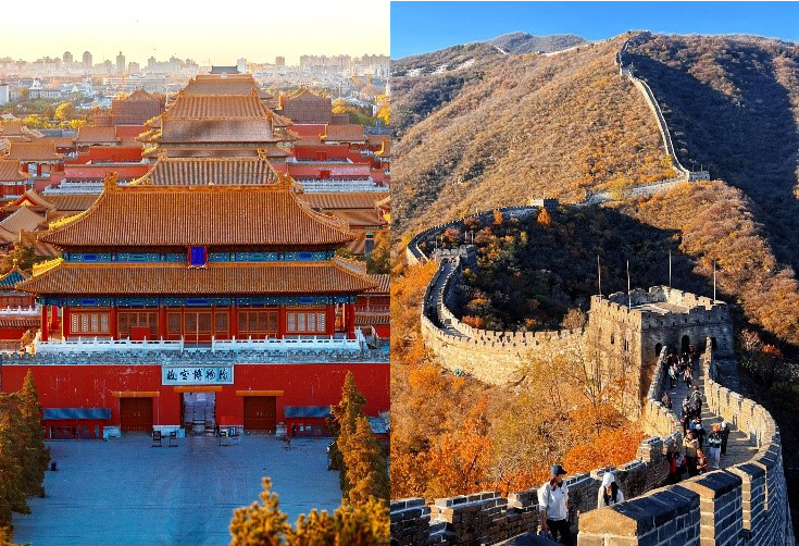 Tử Cấm Thành (Cố Cung) và Vạn Lý Trường Thành – một Kỳ quan Thế Giới
