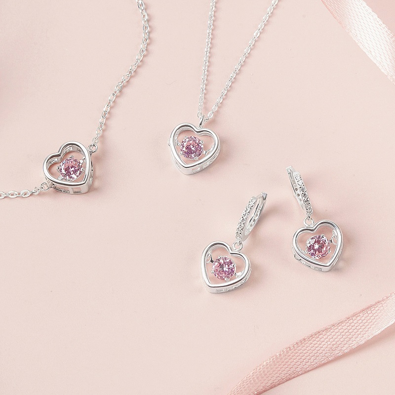 Dây chuyền bạc nữ trái tim