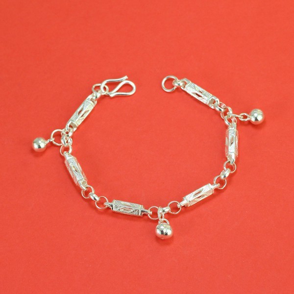 Lắc chân bạc cho bé trai đẹp LTT0124