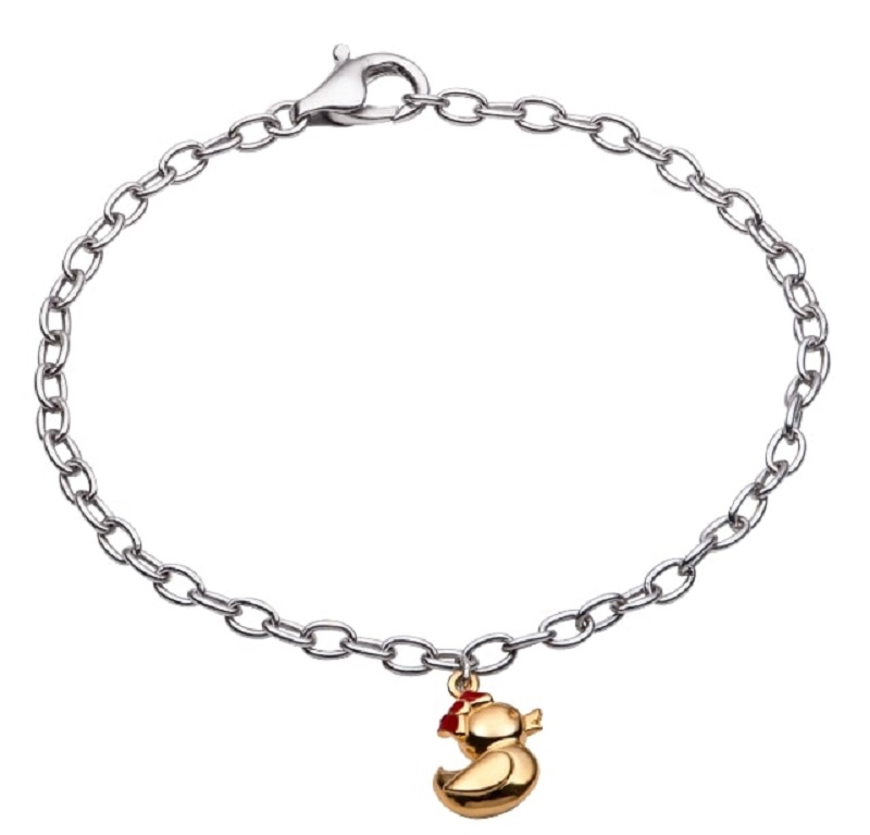 Lắc chân trẻ em bạc PNJSilver hình con vịt 0000C000001