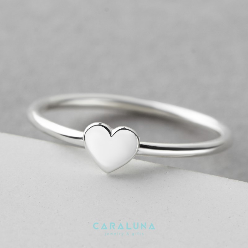 Nhẫn Bạc 925 Hình Trái Tim Dainty Lady