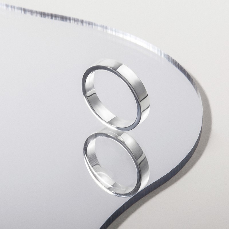 Nhẫn Bạc 925 Trơn Bản Lớn - Bangle Ring