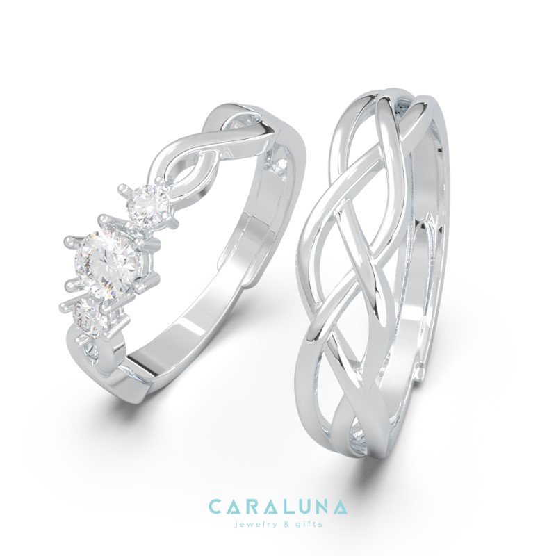 Nhẫn Bạc 925 Freesize Tình Yêu Cho Nam - True Love