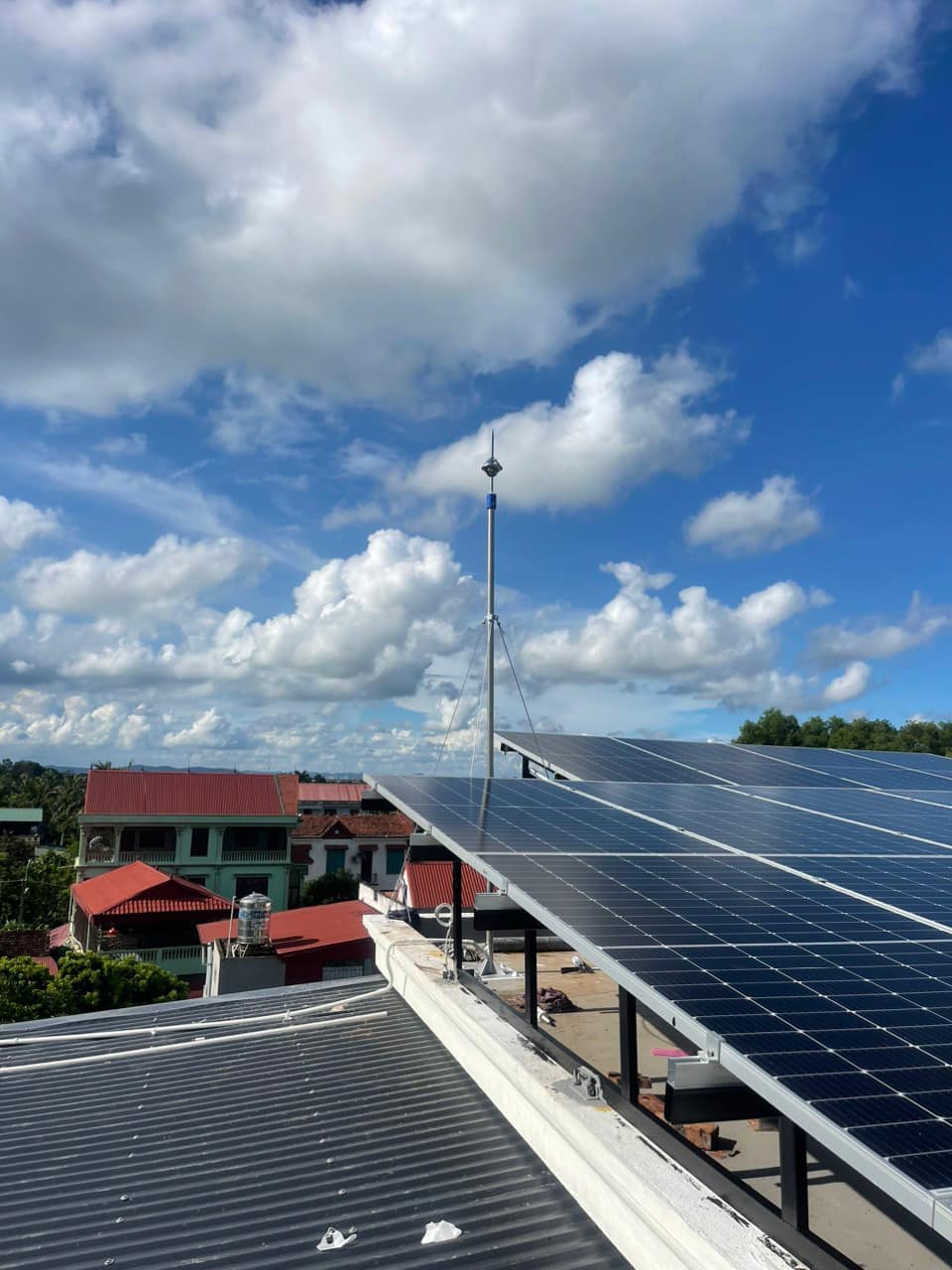 Lắp đặt kim thu sét