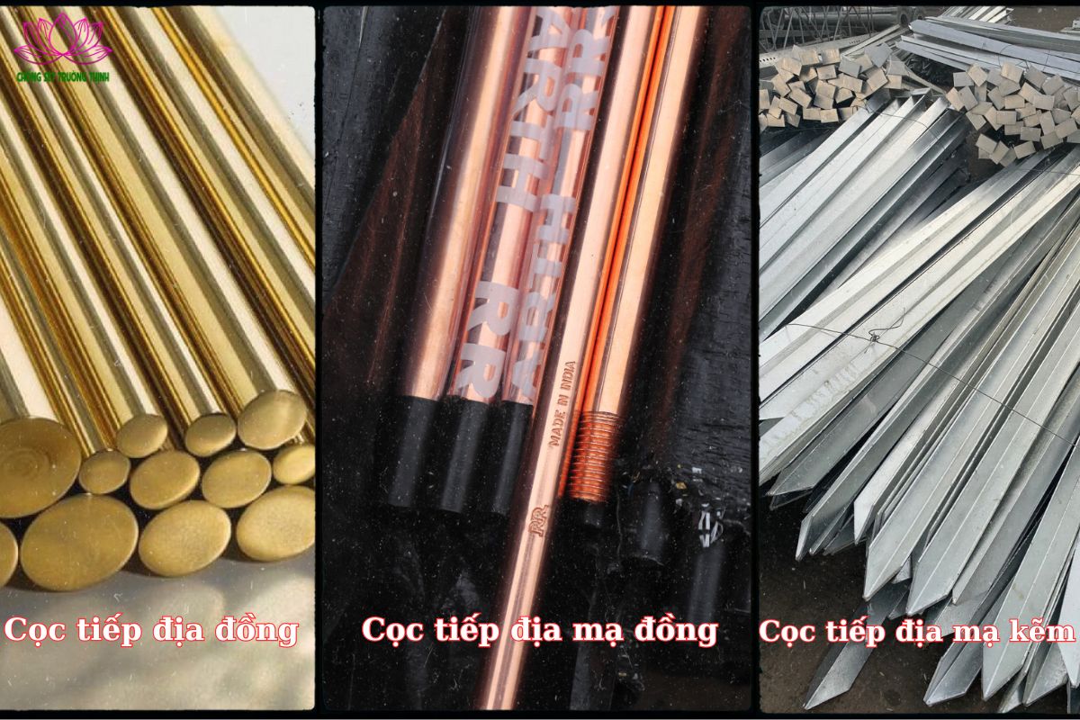 Cọc tiếp địa phổ biến trên thị trường