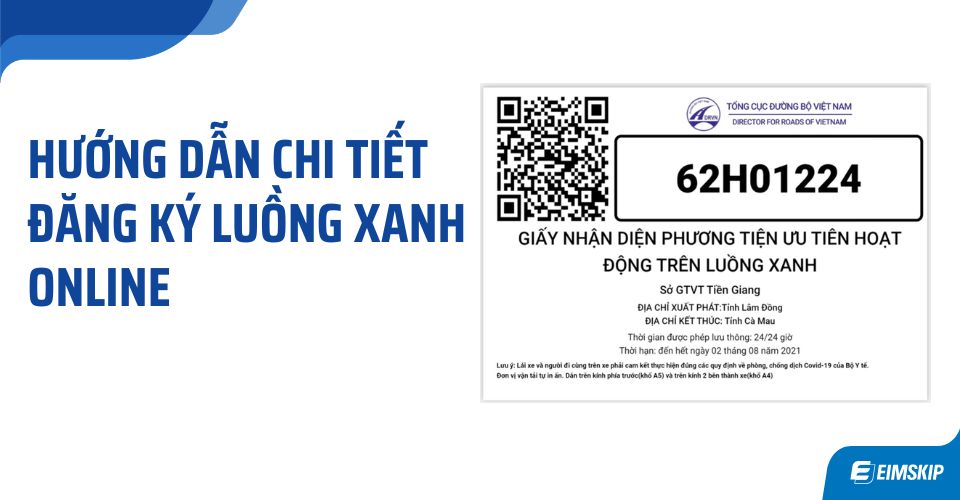 hướng dẫn chi tiết đăng ký luồng xanh online