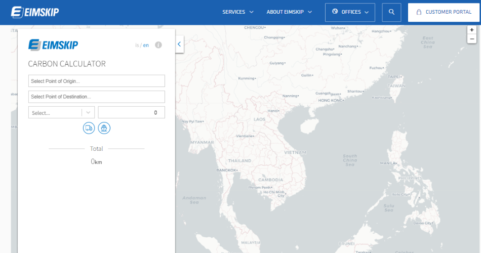 Carbon footprint calculator