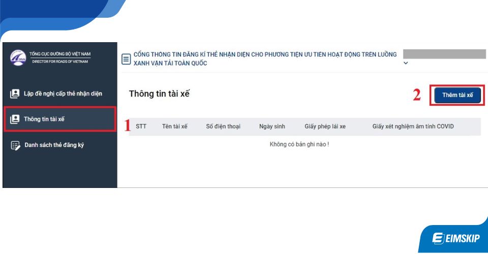 đăng ký luồng xanh online