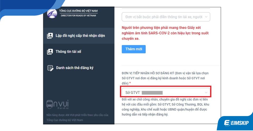 đăng ký luồng xanh online