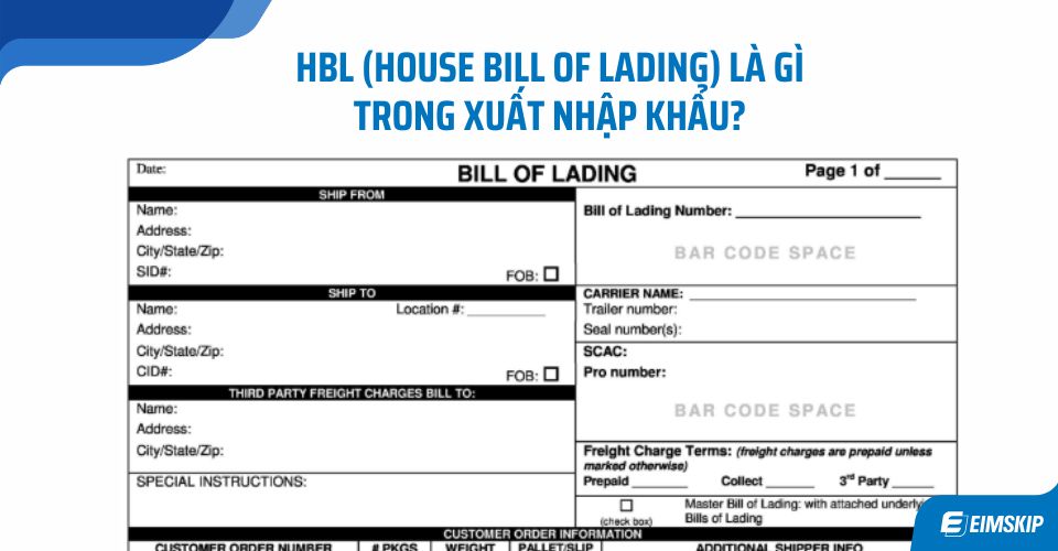 HBL là gì? House Bill of Lading là gì trong xuất nhập khẩu?