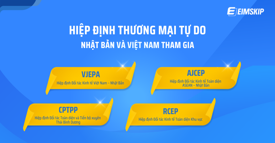Hiệp định thương mại tự do mà Nhật Bản và Việt Nam tham gia