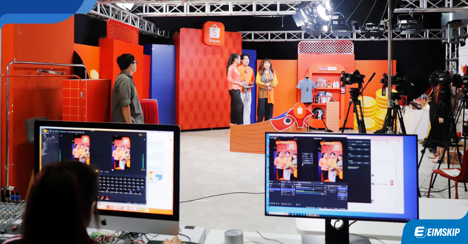 livestream bán hàng trên shopee