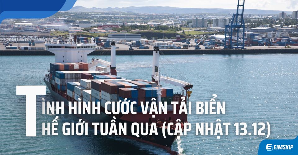 Tình hình cước vận tải biển thế giới tuần qua (Cập nhật 13.12) - Chỉ số Freightos Baltic Index (FBX)