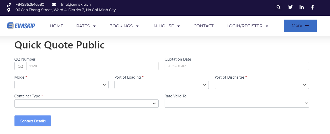 nhận báo giá cước vận tải biển nhanh - tra cước vận tải biển
