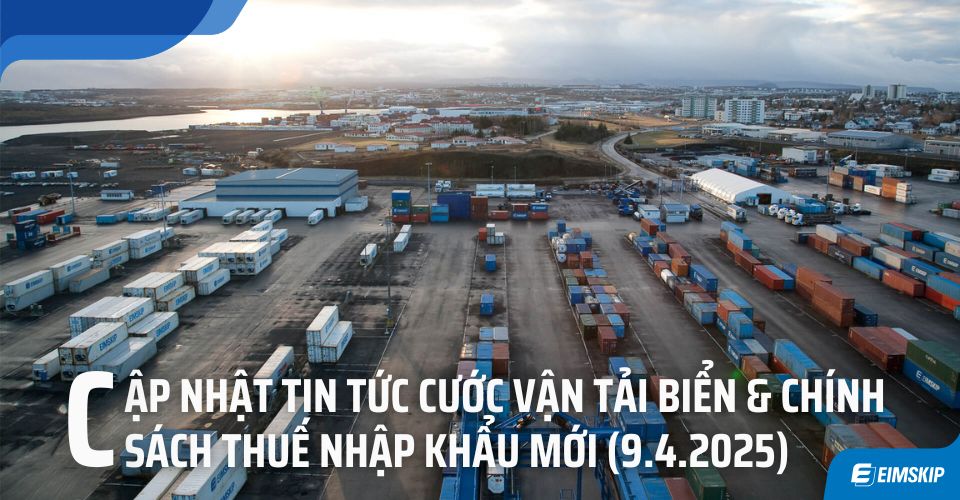 cước vận tải biển mới nhất 9.4.2025 chính sách thuế quan 46%